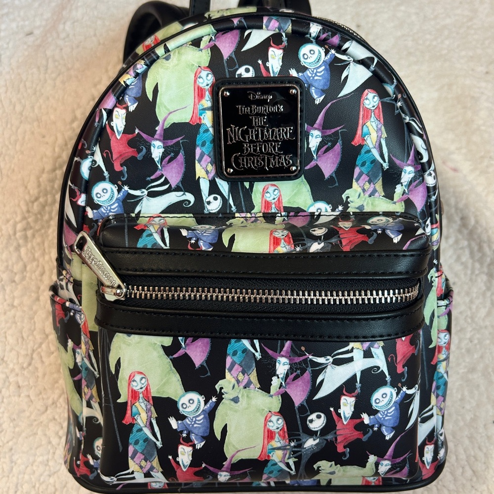 Loungefly Multicolor Nightmare Before Christmas Backpack